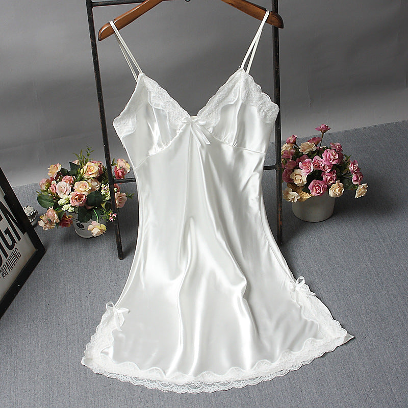 Lingerie Dress with Lace and Spaghetti Straps in 6 Colors M-XXL