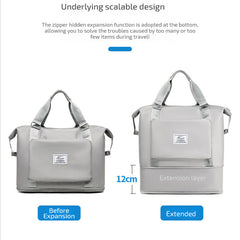 Expandable Oxford Travel Bag Backpack with Luggage Belt in 8 Colors