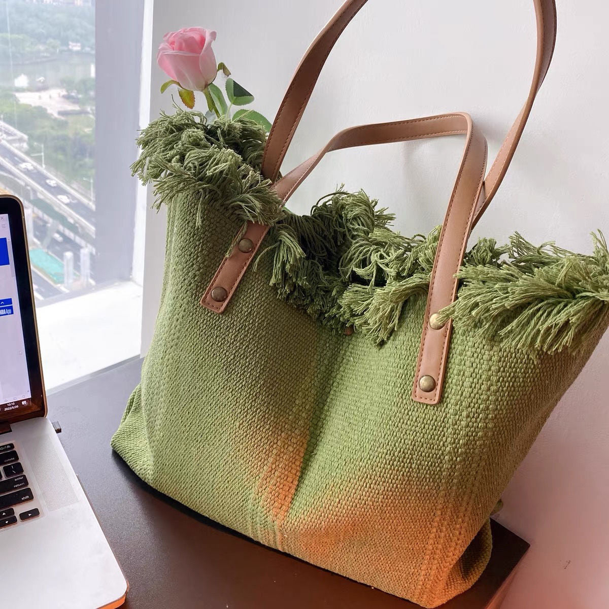 Summer Vibes Beach Bag Tote in 5 Colors