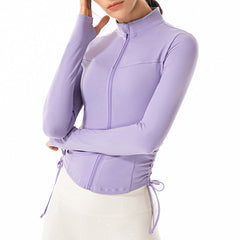 Yogajacke mit verstellbarer Taille