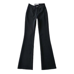 Flare Jeans with Back Heart Pockets in 4 Colors XS-L