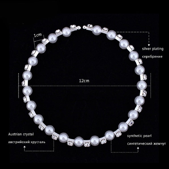 Pearl and Crystal 3-Piece Jewellery Set