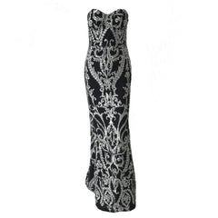 Strapless Sleeveless Evening Gown with Fishtail in 3 Colors XS-XL