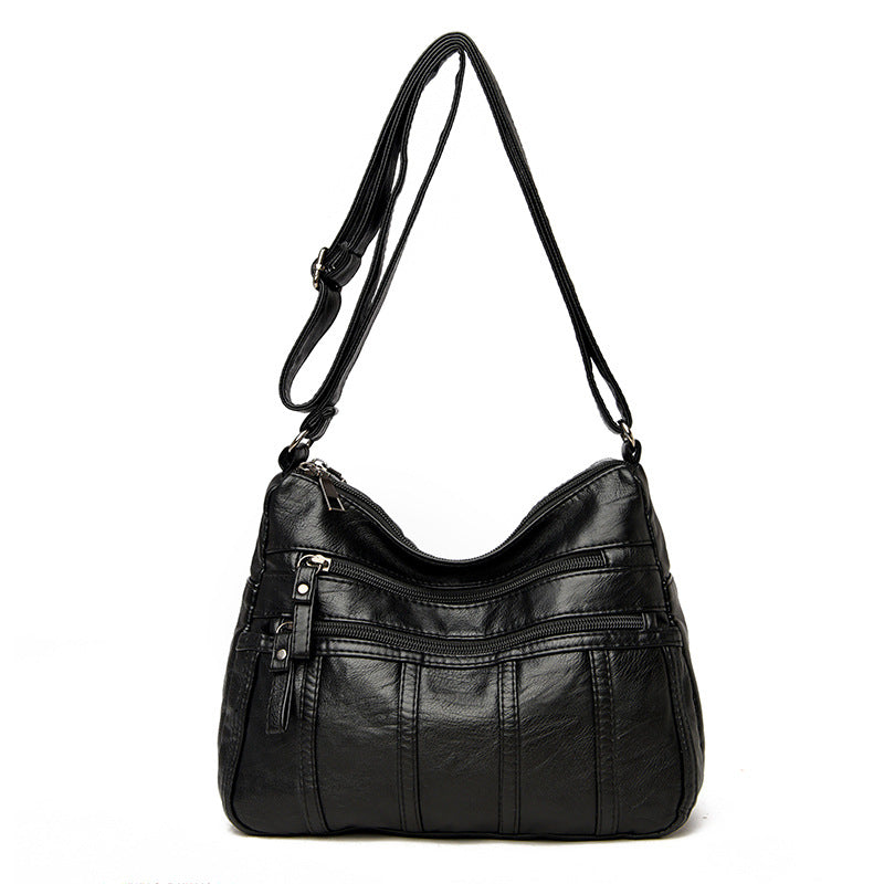Soft Leather Messenger Bag in 7 Colors