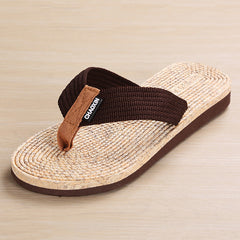 Non-Slip Wood Grain Flip-Flops in 2 Colors