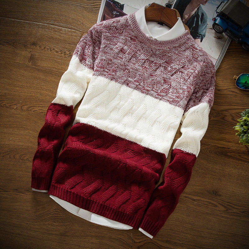 Men's Pullover Round Neck Sweater