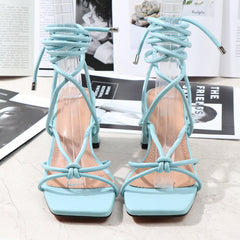 Strappy Chunky Heel Sandals in 3 Colors