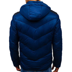 Men's Long Sleeve Hooded Puffer Jacket