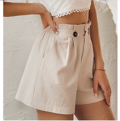 Casual Pleated Shorts with Pockets in 2 Colors S-L