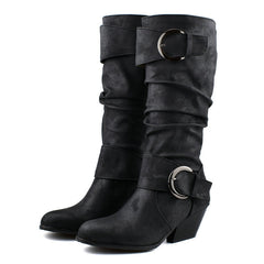 Martin Boots with Thick Heel in 3 Colors