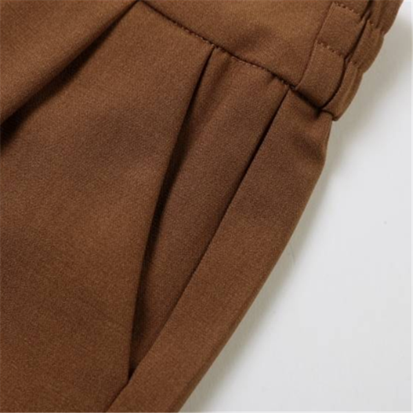 Slim Fit Pleated Pants with Pockets