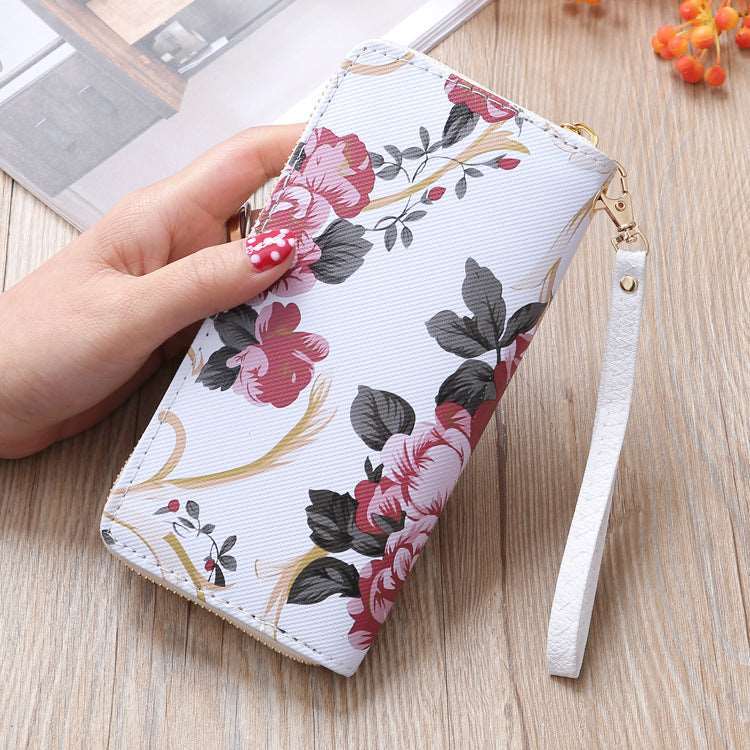 Zippered Floral Wallet