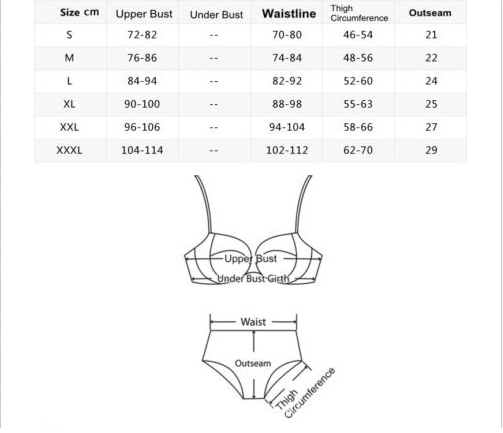 One-Piece Black and White Swimsuit S-XL