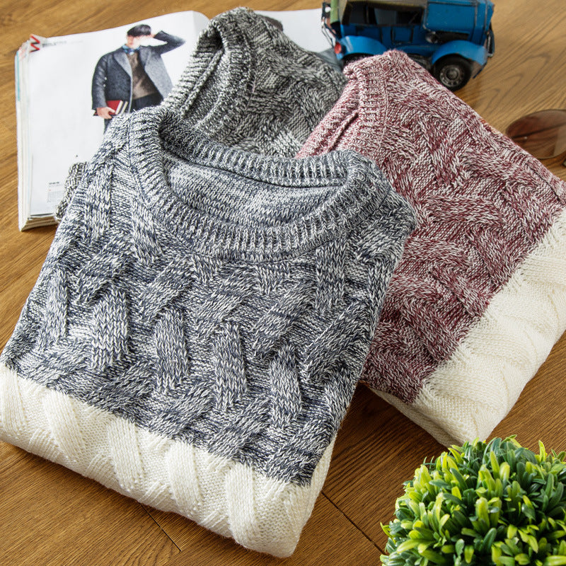 Men's Pullover Round Neck Sweater