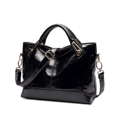 Leather Handbag with Adjustable Shoulder Strap