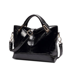 Leather Handbag with Adjustable Shoulder Strap