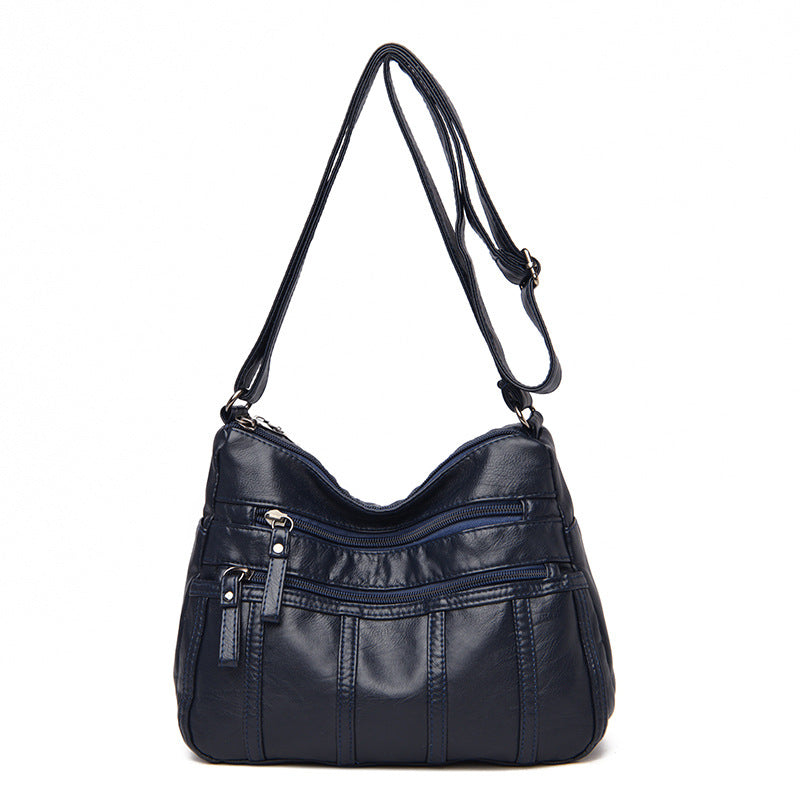 Soft Leather Messenger Bag in 7 Colors