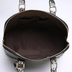 Handtasche aus Schlangenleder in Rot oder Schwarz