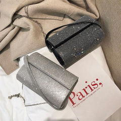 Sparkly Hand Shoulder Evening Bag in 4 Colors
