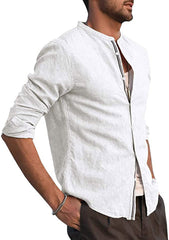 Men's Casual Long Sleeve Button Shirt in 5 Colors S-2XL