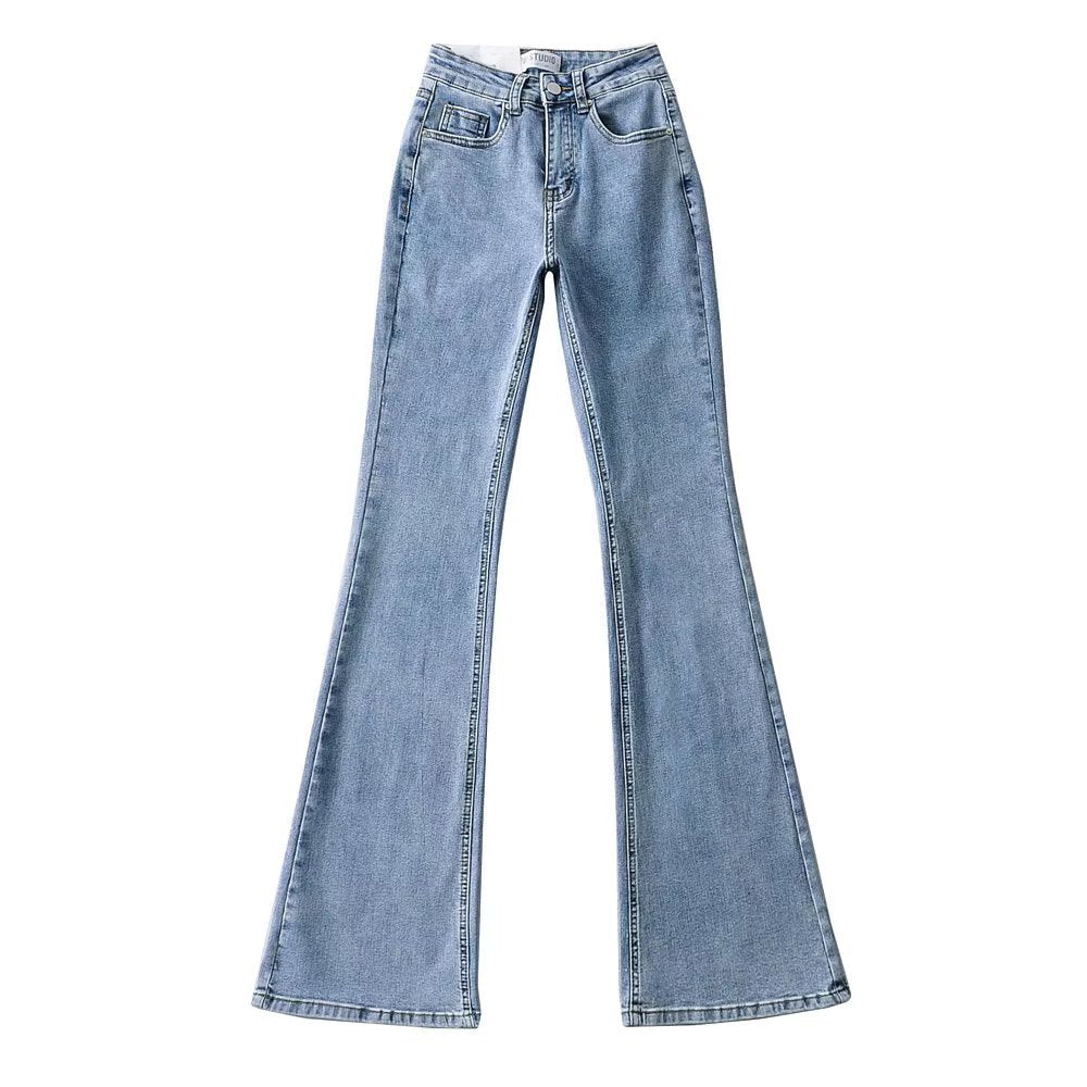 Flare Jeans with Back Heart Pockets in 4 Colors XS-L