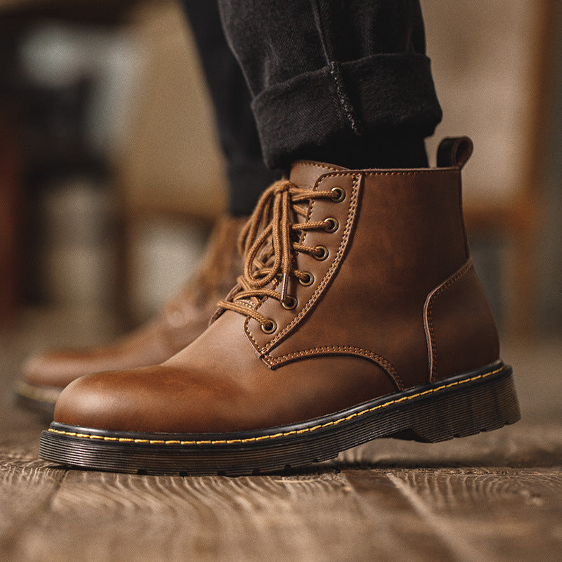Men's Leather Doc Marten Boots