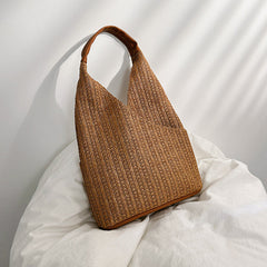 Woven Straw Tote Hand Bag in 3 Colors