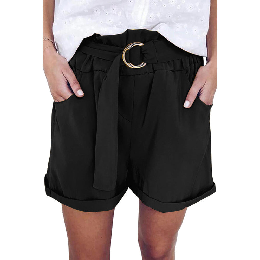 High Elastic Waist Shorts with Pockets in 3 Colors S-XL