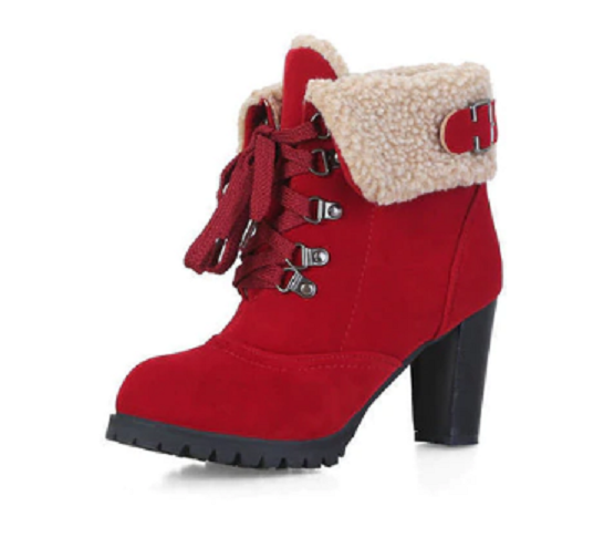High Heel Suede Ankle Boots in 4 Colors