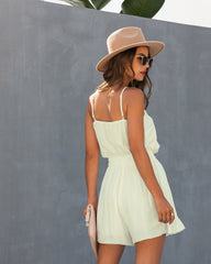 V-Neck A-Line Romper with Spaghetti Straps in 3 Colors S-XXL