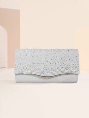 Elegant Rhinestone Clutch with Chain Strap