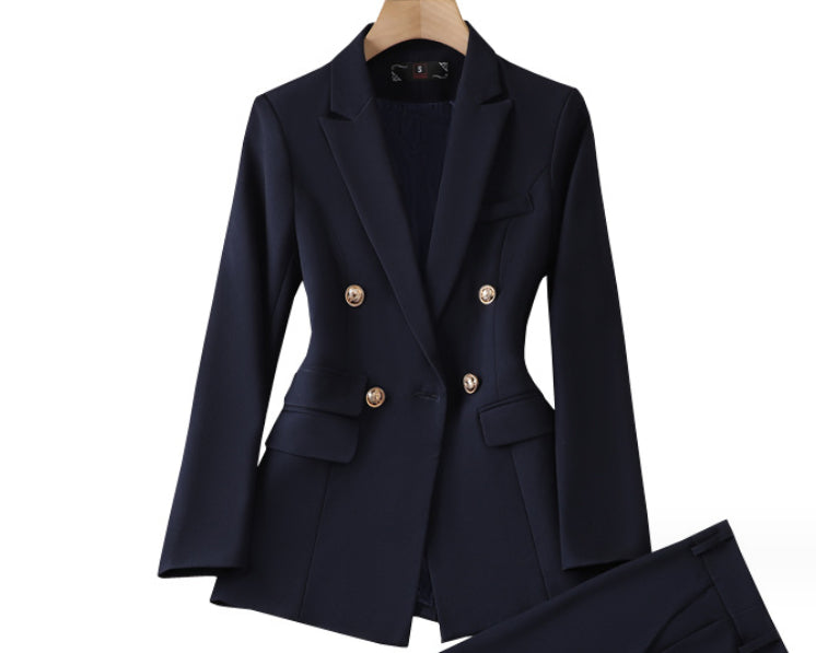 Suit Jacket with Bell-Bottom Pants Business Suit in 3 Colors S-4XL