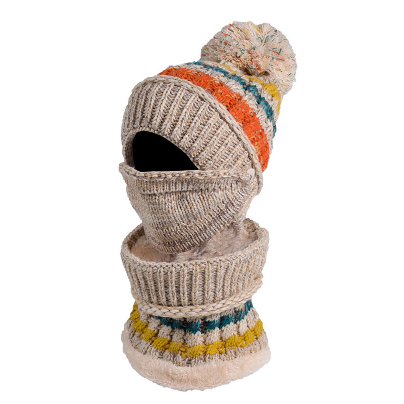 Pom Pom Toque with Matching Neck Warmer