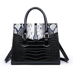 Serpentine Large Capacity Hand Shoulder Bag in 4 Colors