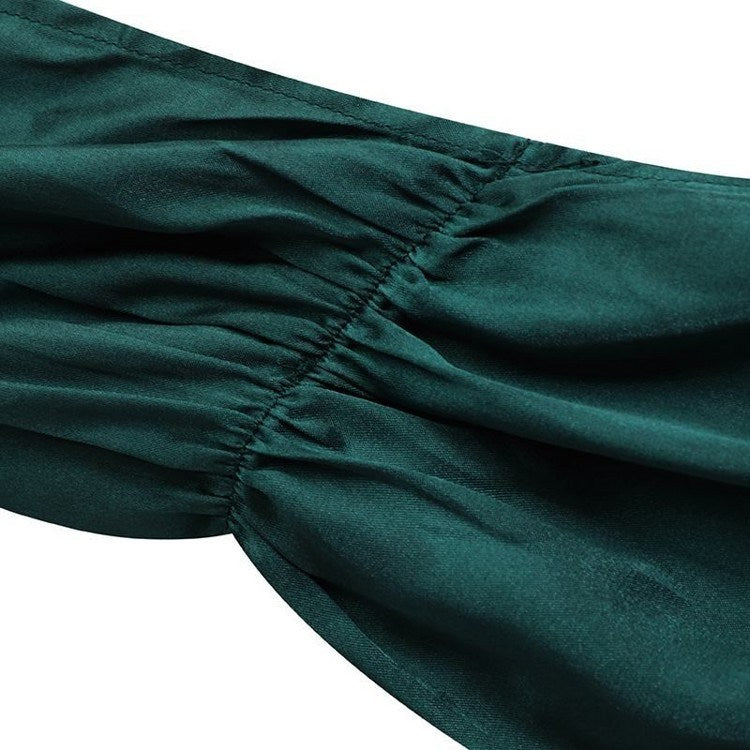 Sleeveless V-Neck  Evening Dress with Waist Tie in 3 Colors XXS-3XL