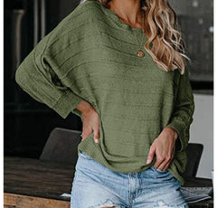 Pullover Crew Neck Knit Sweater in 5 Colors S-XL