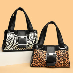 Printed Soft Leather Shoulder Messenger Bag in 2 Patterns