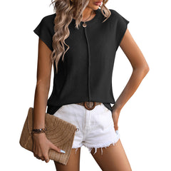 Knit Short Sleeve Top