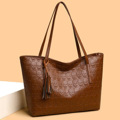 Skull Print Large Capacity Shoulder Bag