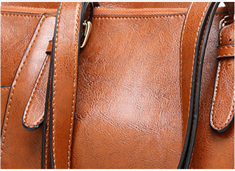 Oil Wax Large Capacity Shoulder Bag