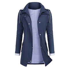 Wasserdichte Regenjacke mit Kapuze in 5 Farben S-5XL