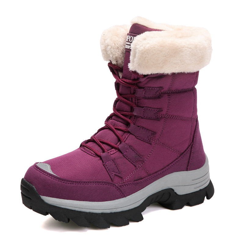 Plush Waterproof Snow Boots in 2 Colors