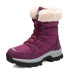 Plush Waterproof Snow Boots in 2 Colors