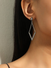 Boucles d'oreilles longues et élégantes en 4 couleurs