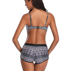 Bohemian Print Shorts Bikini S-5XL