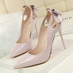 Leder High Heel Stilettos mit spitzer Zehenpartie in 7 Farben