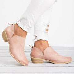 Low Heel Ankle Boots in 3 Colors