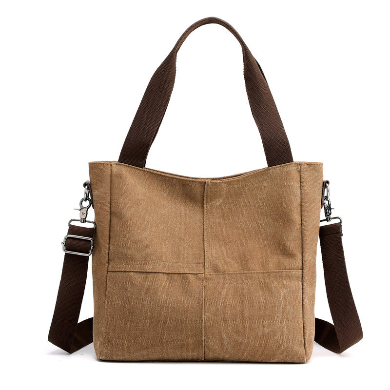 Canvas Crossbody Bag with Adjustable Shoulder Strap