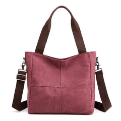 Canvas Crossbody Bag with Adjustable Shoulder Strap