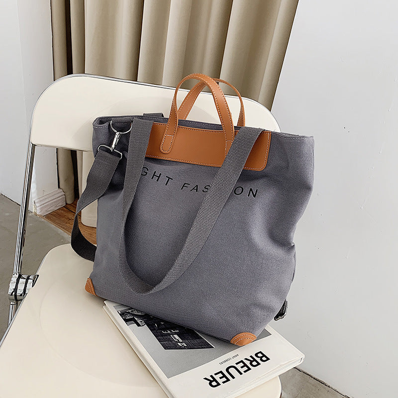Canvas Large Capacity Shoulder Crossbody Bag in 5 Colors